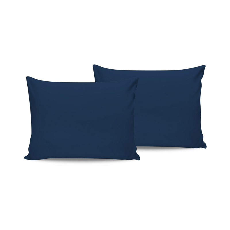 Luxurious Satin Pillowcase Set (2 Pieces), Petrol Blue, 19.7 x 31.5 inches | 100% Cotton Satin, 4.4 oz/sq yd | Machine Washable at 104°F, No Bleach | Enhance Sleep Quality & Comfort with Elegant Design