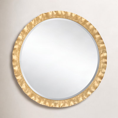  Haya Round Gold Mirror