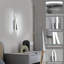 Modern 41cm Silver Curved Aluminium LED Wall Light