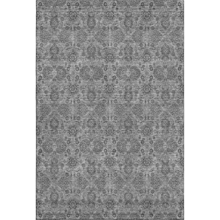 Premium Machine Washable Prisco Gray Rug