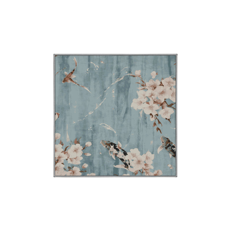 Silky Soft Plush Gray Area Rug, Square 8'
