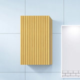 14 In. W X 12 In. D X 24 In. H Plywood Light Oak Linen Cabinet