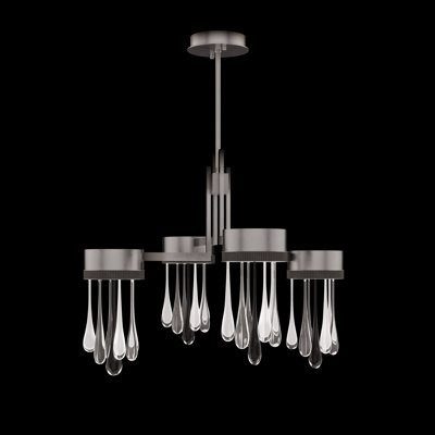 Luminaire suspendu rond l 33 po Rain