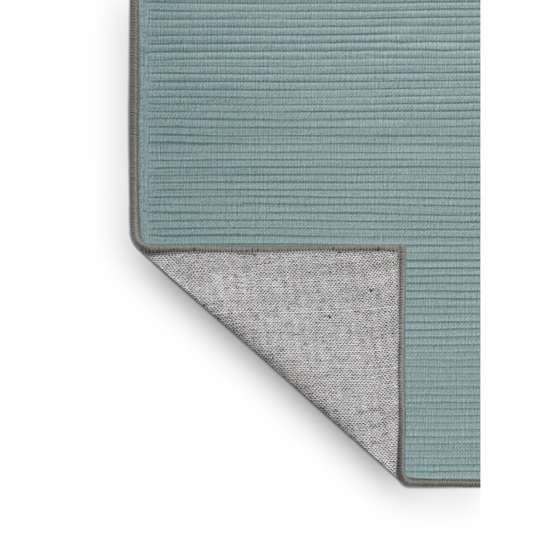 Tapis gris uni lavable à la machine, Rectangle 7 pi x 9 pi