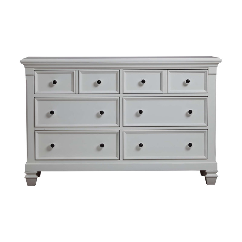 Commode à 6 tiroirs Glendale avec tiroirs à fermeture automatique pour un fonctionnement en douceur et un grand rangement, parfait pour les familles en pleine croissance.