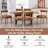 PU Leather Solid Wood Side Dining Chairs