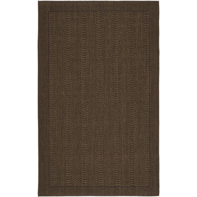 Tapis chocolat en sisal et jute tissé à la machine Lauren Ralph Lauren Marston