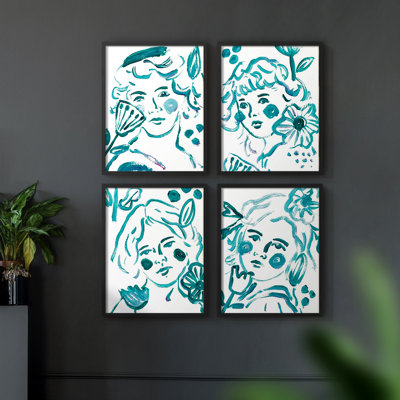 «Pastel Assemblage II», ensemble de 4