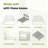 Queen Size Memory Foam Mattress,10 Inch Bed Mattress,with Cooling Green Tea Gel, CertiPUR-US Certified,White-1312118600-1312118601
