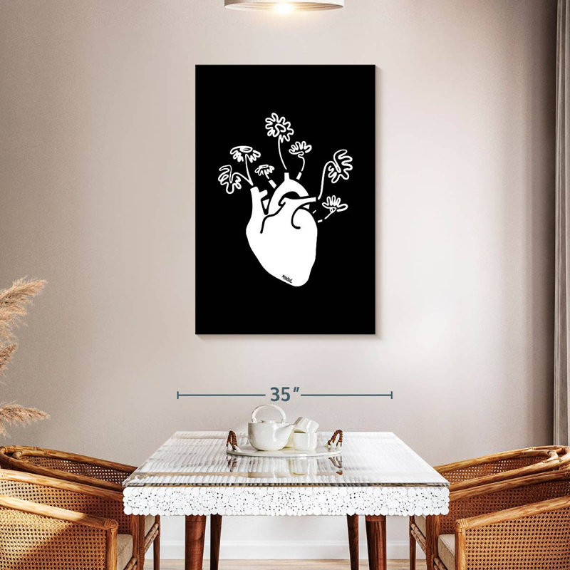 Hardie Blooming Heart, 45" H x 30" W
