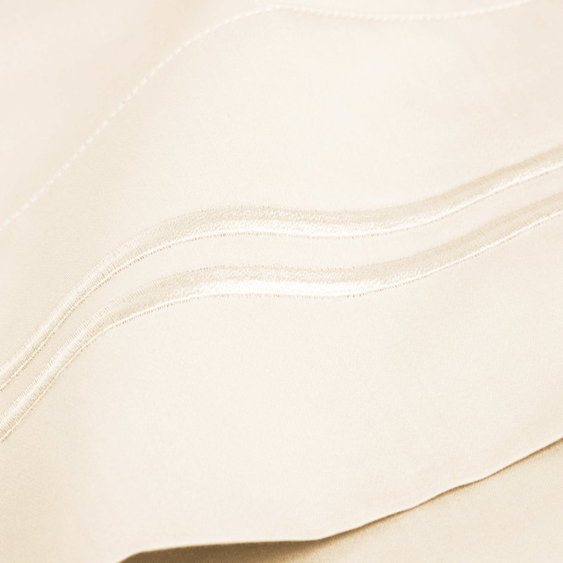 Benin 1000 thread count 55% cotton / 45% polyester sheet set, Ensemble de draps pour très grand lit californien, Ivoire