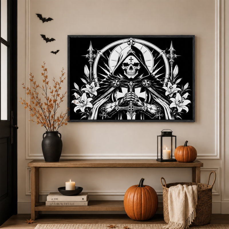 Art mural sur toile à capuchon, H 18 po x l 24 po