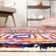 Anaheim Nantucket Hand Tufted Wool/Cotton Geometric Rug in Blue/Green/Orange