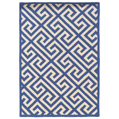 Hand Hooked Wool Geometric Indoor Rug