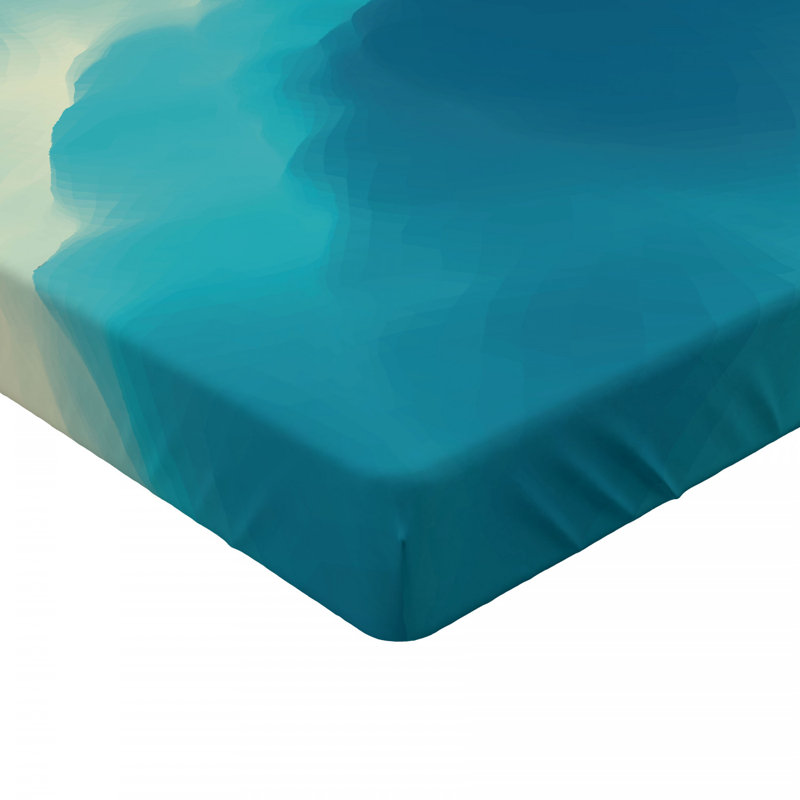 Microfiber Abstract Fitted Sheet, Queen Fitted Sheet