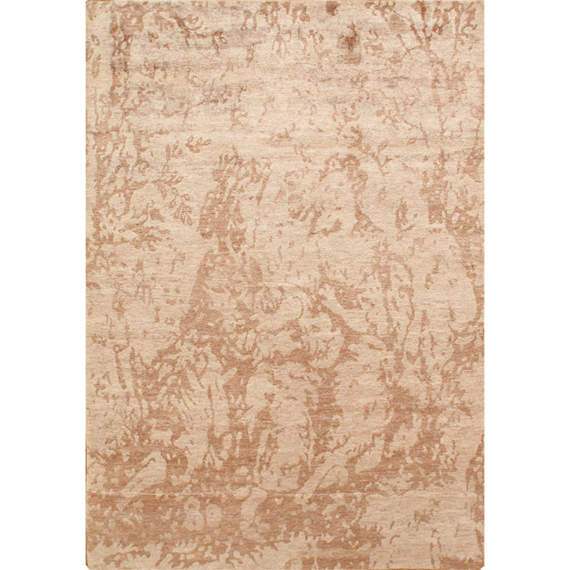 Hand Knotted Silk Abstract Indoor Rug