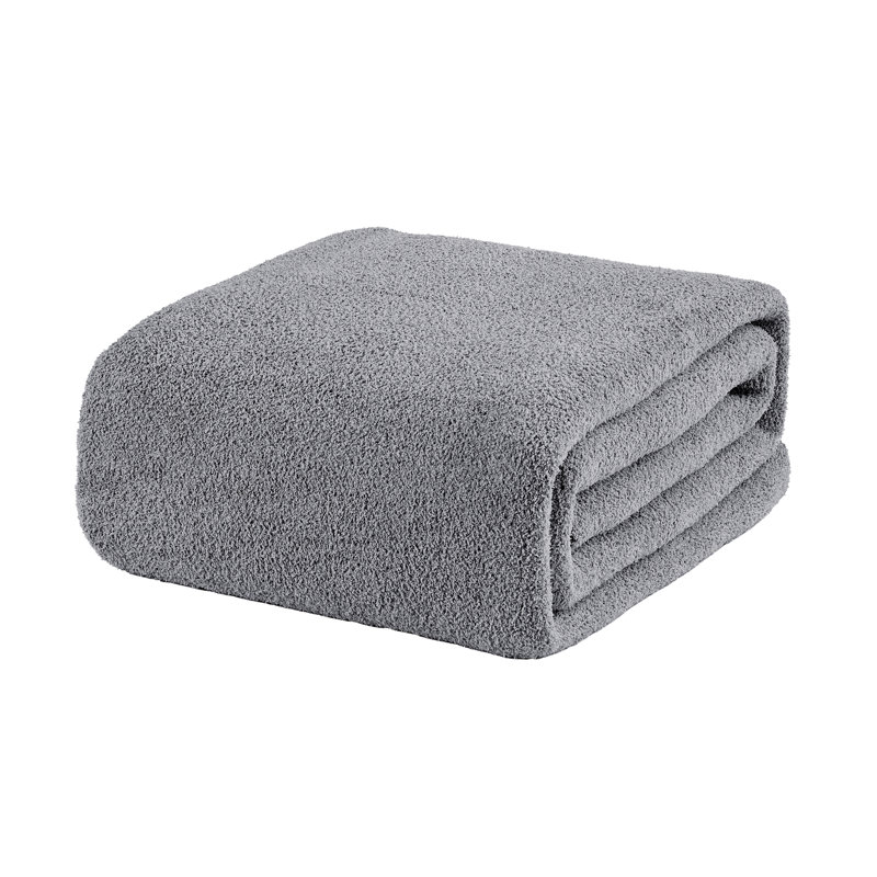 Couverture en peluche Marshmallow, Très grand lit, Gris