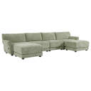 Simetrical R /font Latitude Run® 142 Inch U-Shape Modular Sectional Sofa With Extra-Wide ...