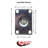 Polyolefin Top Plate Caster with Brake