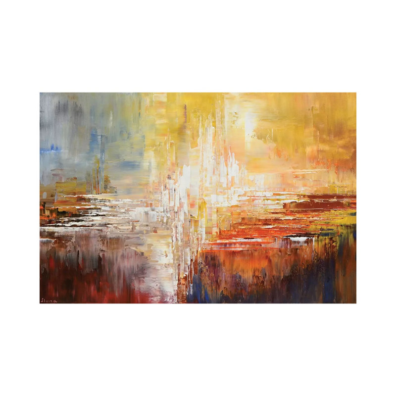 Colors Of An Ancient Sun by Tatiana Iliina - Wrapped Canvas Print, 20.32 cm H x 30.48 cm W