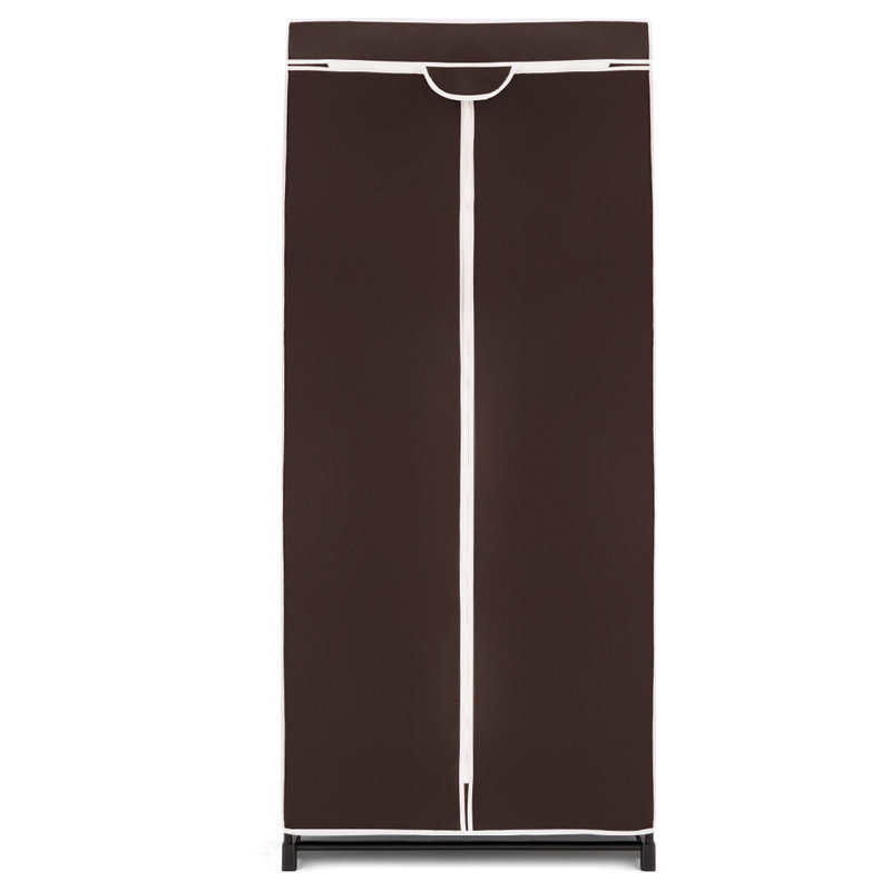 Chenoa 74cm Rolling Portable Wardrobe, Black