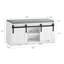 Banc de rangement en bois blanc-481184551