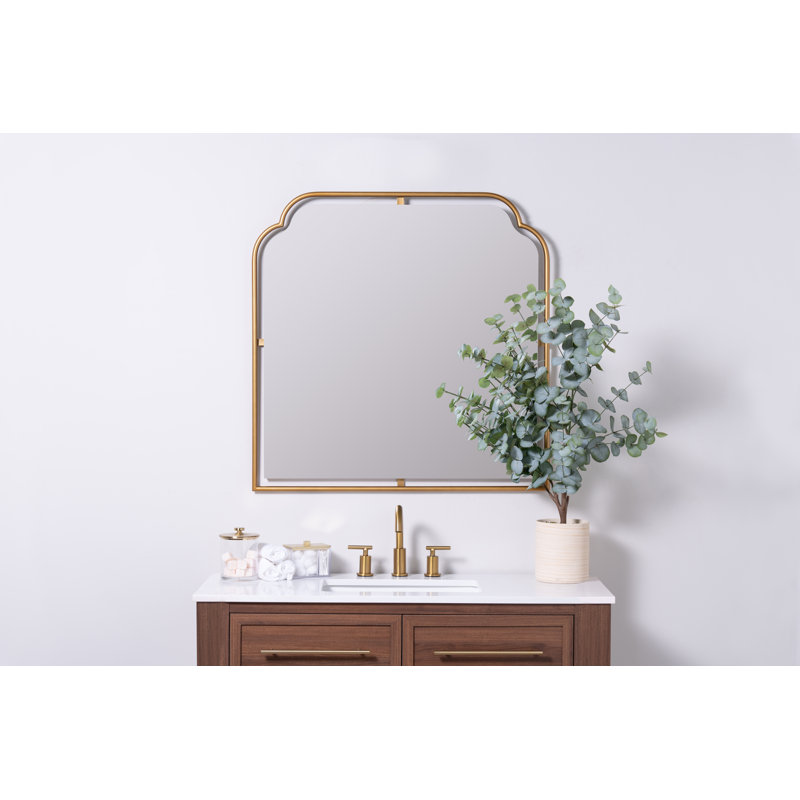 Sebastian Mantle Collection Novelty Metal Mirror, Gold