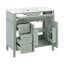 36" Bathroom Vanity With Sink, Modern Bathroom Sink Cabinet With 3 Drawers & 2 Doors-1709994122