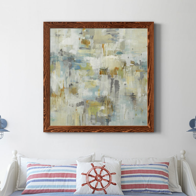 Toile encadrée de qualité supérieure - prête à être accrochée, H 27,5 po x l 27,5 po x P 1,5 po, Cadre en érable