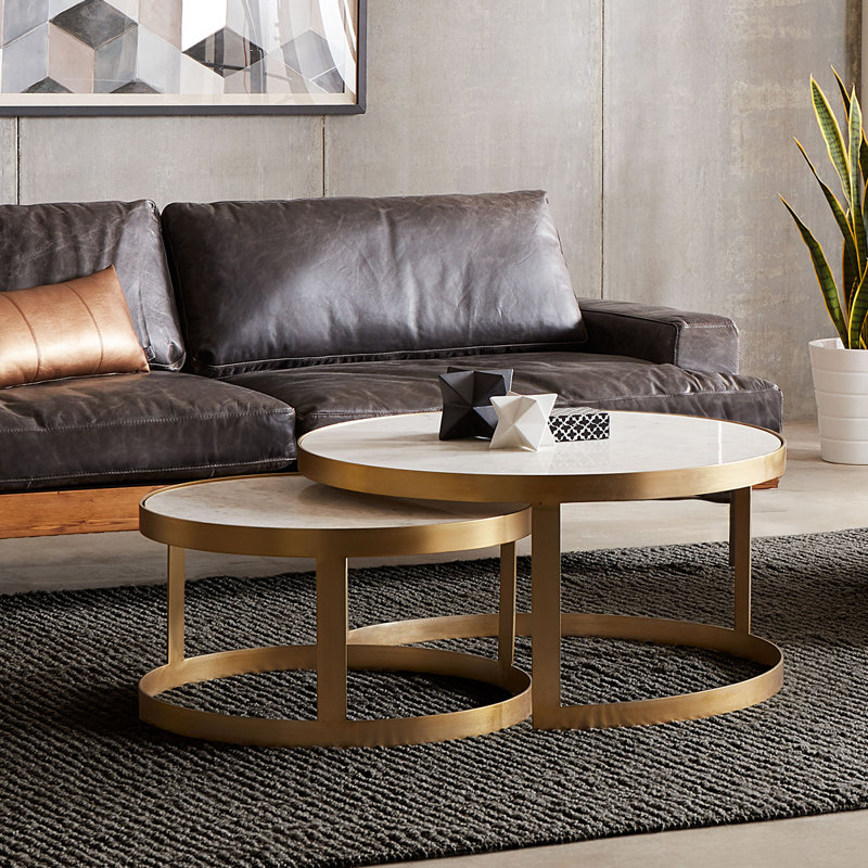 Michelangelo Marble Nesting Coffee Table
