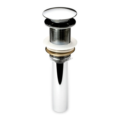 Pop-Up Bathroom Sink Drain Stopper with No Overflow