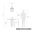 Luminaire suspendu géométrique à 3 lumières Gaius-1785630313