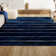 Rocus Minimalist Stripe Navy/Cream Rug