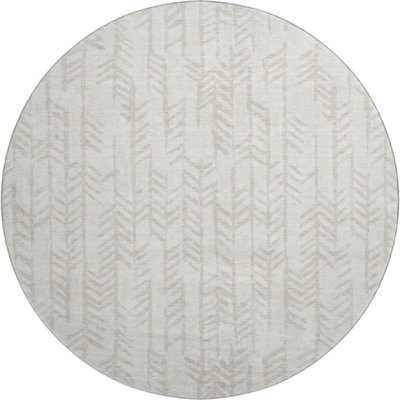 Premium Machine Washable Prisco Ivory Rug