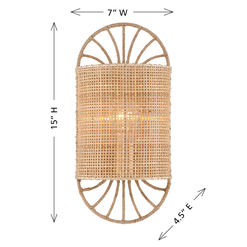 Waverly 1-Light Sconce in Warm Brass