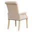 Chaise de salle à manger rembourrée avec accoudoirs en tissu Amdad-1408077783-1444738134