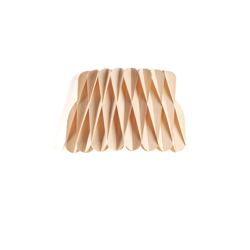 Lola 1 - Light Flush Mounted Sconce, Natural Beech