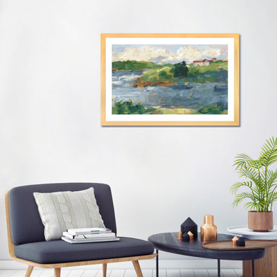 Reproduction d’art, "Lakeside cottages IV" par Ethan Harper
