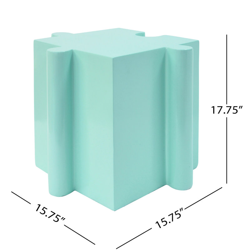 Table d'appoint de type casse-tête pour balcon et piscine, bord convexe, intérieur, sans assemblage