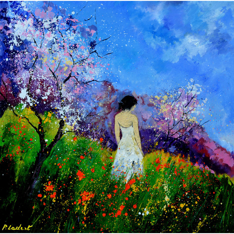 Eglantine Amid The Flowers Print by Pol Ledent, 25.25" H x 31.25" W 