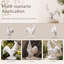Statue de jardin antique coq de ferme blanche