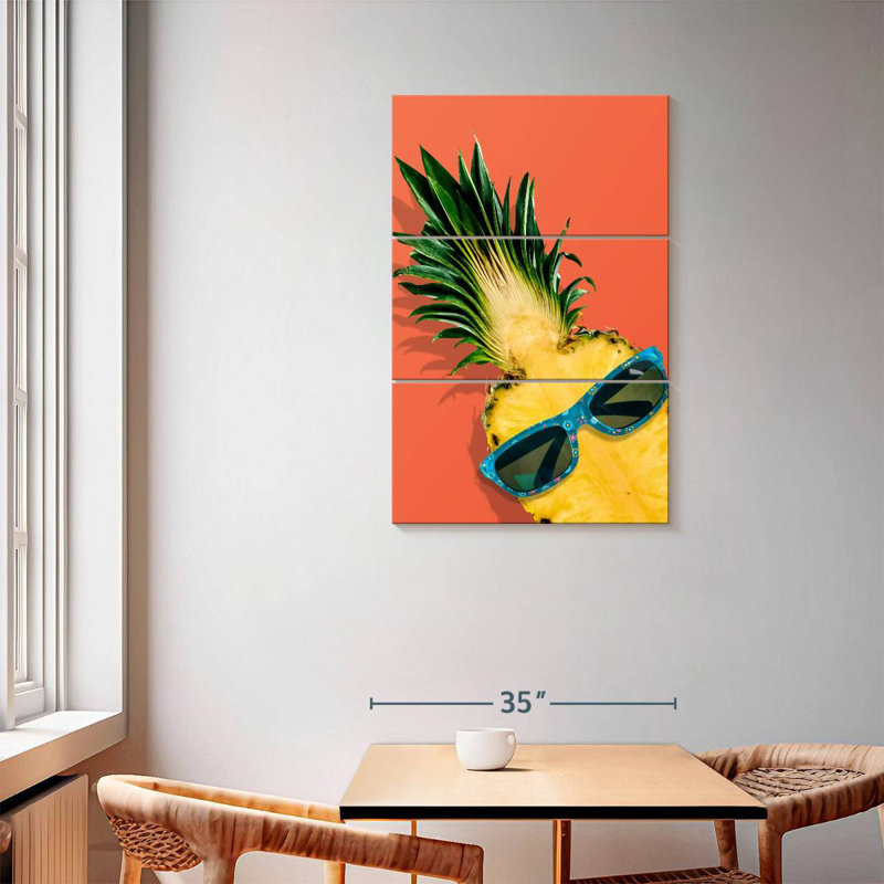 Yarlin Tropical Chic Pineapple, 57" H x 36" W
