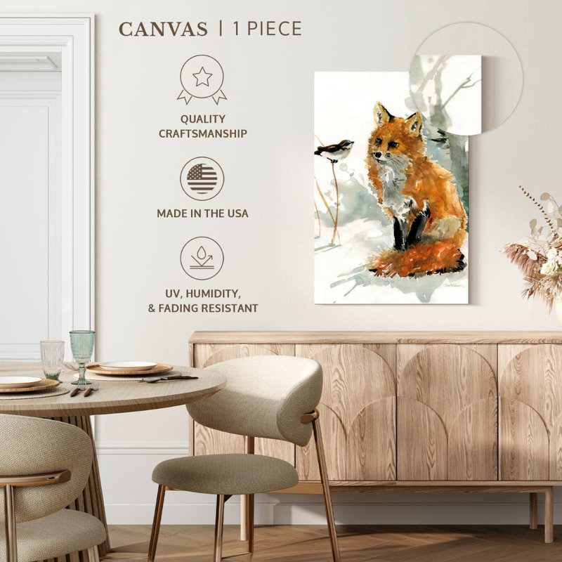 Brampt Fox And Friend, 30" H x 20" W