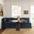 Crampton Performance Fabric Down Fill Slipcover Side Dining Chair-682524844