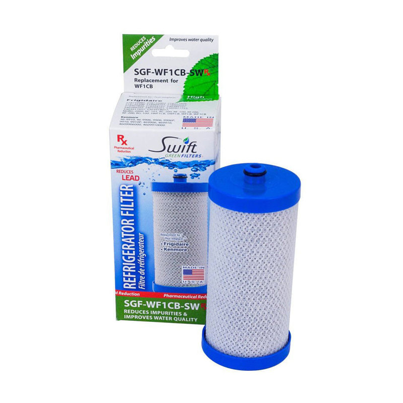 Swift Green Filters SGF-WF1CB Rx Compatible Refrigerator Water Filter for WFCB, WF1CB, 240394501, NGRG-2000, RF-100, RG-100, 218710901, 218710902, Made in USA-3 Pack