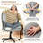 Cross Legged Office Chair With Wheels, Armless Desk Chair With Wide Seat And Tall Back, Ergonomic Curved Seat For Bedroom, Office & Home-629810391