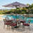 63"X33" Rectangle Metal Patio Dining Table, Seats 6 Comfortably, Weather-Resistant Rust-Proof Powder-Coated Finish, Fits Backyard, Patio