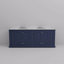 Ensemble de meuble-lavabo double 84 po x P 22 po avec plateau en marbre de Carrare et robinet-1698319730