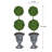 15.7'' Faux Boxwood Topiary in Pot