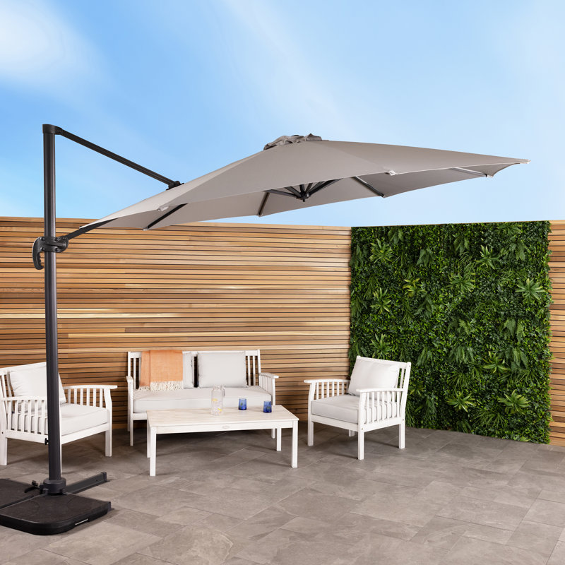 Juliana 350cm Cantilever Parasol, Grey
